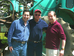 Charles Sternbach with business partners on location in Texas